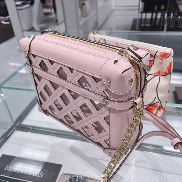 MK Theodora Small Zip Trunk Leather Crossbody Bag - Picture 4 of 10